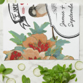  Cherry Blossom Love Bird Mint Theedoek (Gevouwen)