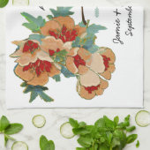  Cherry Blossom Love Bird Mint Theedoek (Gevouwen)