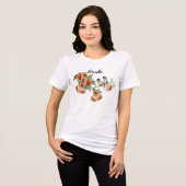  Cherry Blossom Love Bird Tri-Blend Shirt (Voorkant volledig)