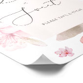 Cherry Blossom Love is lief, neem een Poster. Poster (Hoek)