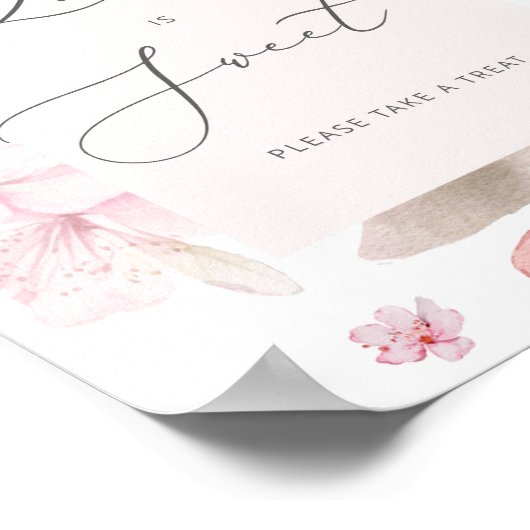 Cherry Blossom Love is lief, neem een Poster. Poster (Hoek)