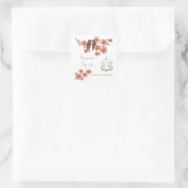 Cherry Blossom Lovebirds Wedding Sticker (Tas)