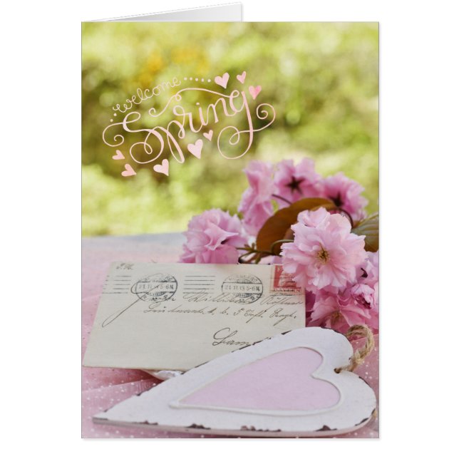 Cherry Blossom Loveletter Spring Text (Voorkant)