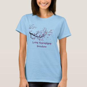 Cherry blossom, Lung Transplant Survivor T-shirt
