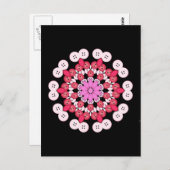 cherry blossom mandala briefkaart (Voorkant / Achterkant)