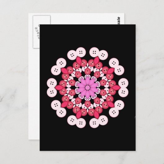 cherry blossom mandala briefkaart (Voorkant / Achterkant)