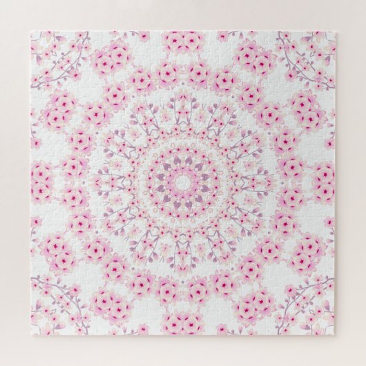 Cherry Blossom Mandala Pink Legpuzzel (Horizontaal)