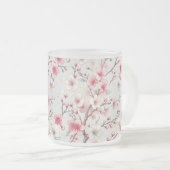 Cherry Blossom Matglas Koffiemok (Voorkant rechts)