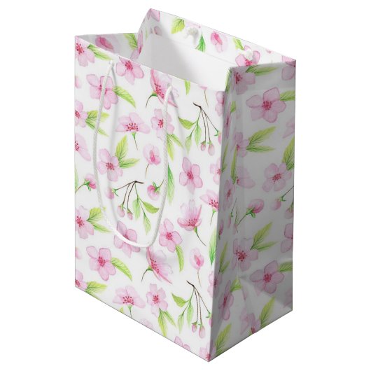 Cherry Blossom Medium Cadeauzakje (Voorkant Gekanteld)