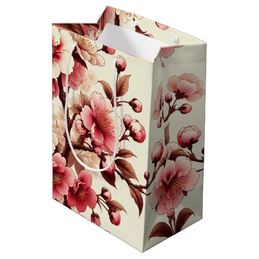 Cherry Blossom Medium Cadeauzakje (Achterkant Gekanteld)