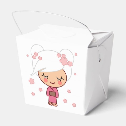 Cherry Blossom Meisje Favor Box Bedankdoosjes (Achterkant)
