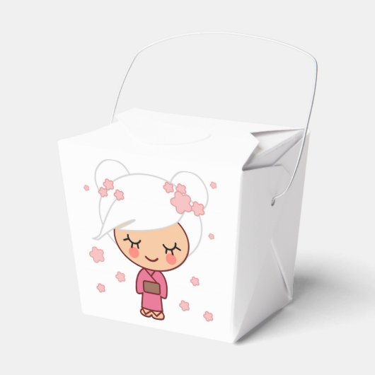 Cherry Blossom Meisje Favor Box Bedankdoosjes (Voorkant Zijde)