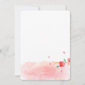 Cherry Blossom Memorial Service Kaart (Achterkant)