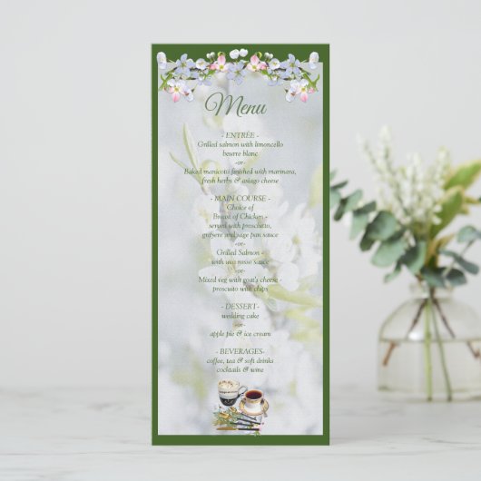Cherry Blossom Menu (Staand voorkant)