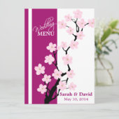 Cherry Blossom | Menu-Kaart Menu (Staand voorkant)