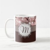Cherry Blossom met Lace Monogram Koffiemok (Links)