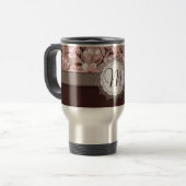 Cherry Blossom met Lace Monogram Reisbeker (Voorkant links)