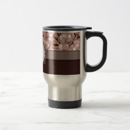 Cherry Blossom met Lace Monogram Reisbeker