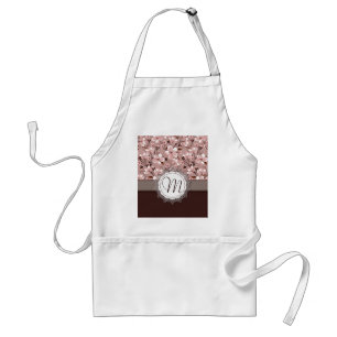 Cherry Blossom met Lace Monogram Standaard Schort