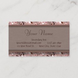 Cherry Blossom met Lace Monogram Visitekaartje