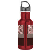 Cherry Blossom met Lace Monogram Waterfles (Achterkant)