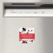 Cherry Blossom Modern Bedankt Magneet (Insitu (Vaatwasser))