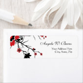 Cherry Blossom Modern Custom Adresetiketten Etiket (Insitu)
