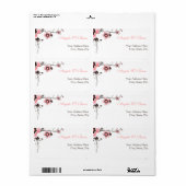 Cherry Blossom Modern Custom Adresetiketten Etiket (Full Sheet)