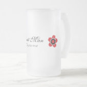 Cherry Blossom Modern Custom Best Man Matglas Bierpul (Voorkant rechts)