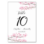 Cherry blossom Modern Oriental Sakura Wedding Kaart (Voorkant)