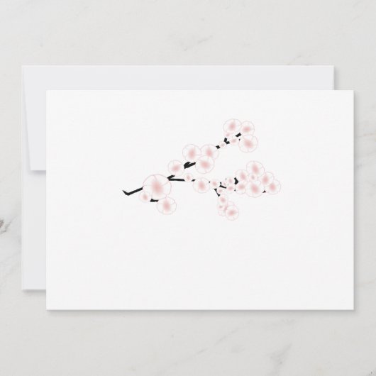 Cherry Blossom Modern Simple Elegant Wedding Ideeë (Voorkant)
