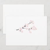 Cherry Blossom Modern Simple Elegant Wedding Ideeë (Voorkant / Achterkant)