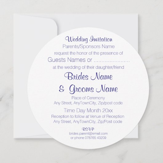 Cherry Blossom Modern Simple Elegant Wedding Ideeë Kaart (Achterkant)