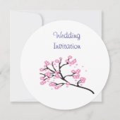 Cherry Blossom Modern Simple Elegant Wedding Ideeë Kaart (Voorkant)