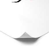 Cherry Blossom Modern Simple Elegant Wedding Ideeë Poster (Hoek)