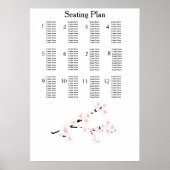 Cherry Blossom Modern Simple Elegant Wedding Ideeë Poster (Voorkant)