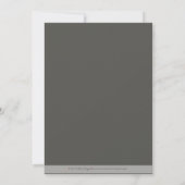 Cherry Blossom Modern Wedding Invitation : roze Kaart (Achterkant)