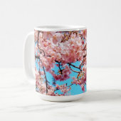 Cherry Blossom moderne thee/koffie mok (Voorkant links)