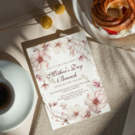 Cherry Blossom Moederdag Brunch Uitnodiging