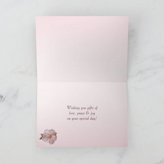 Cherry Blossom Moederdag Kaart (Binnen)