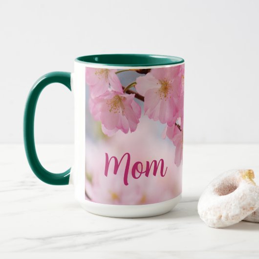 Cherry Blossom Moederdag Mok (Met donut)