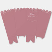 Cherry Blossom Monogram Crest Met Onze Liefde Roze Bedankdoosjes (Ongevouwen)