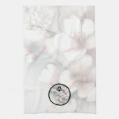 Cherry Blossom Monogram Keukenhanddoeken (Verticaal)