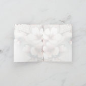 Cherry Blossom Monogram Notitiekaarten (Binnen)
