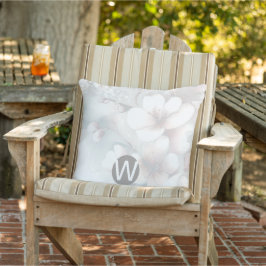 Cherry Blossom Monogram Sierkussen