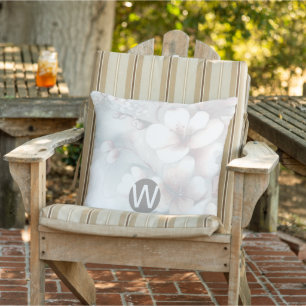Cherry Blossom Monogram Sierkussen
