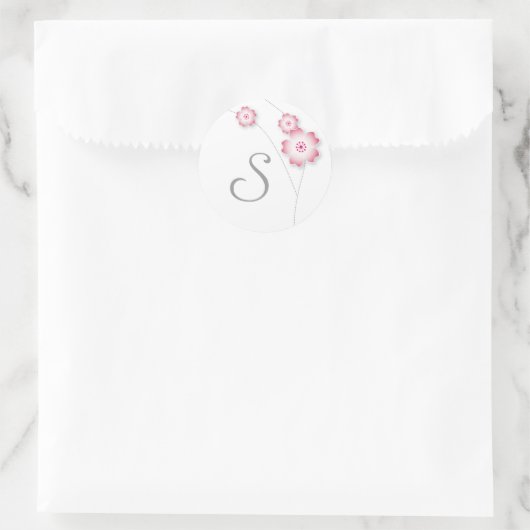 Cherry Blossom Monogram Sticker (Tas)