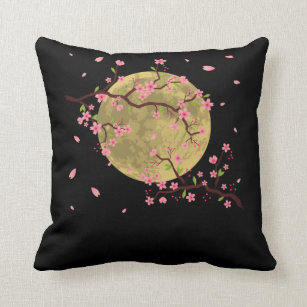 Cherry Blossom Moon Japanse Sakura - boom Kussen