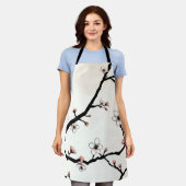 Cherry Blossom Moon Minimal Pattern Schort (Gedragen)