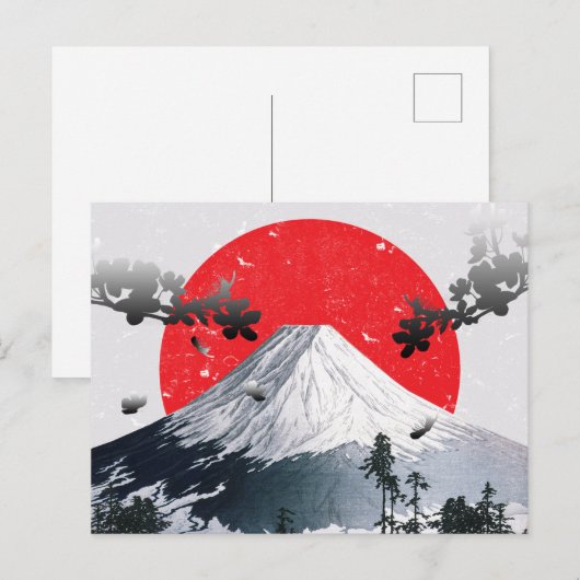 Cherry Blossom Mount Fuji Japan Briefkaart (Voorkant / Achterkant)